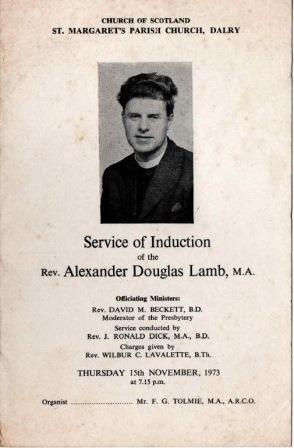 Douglas Lamb induction Front Cover